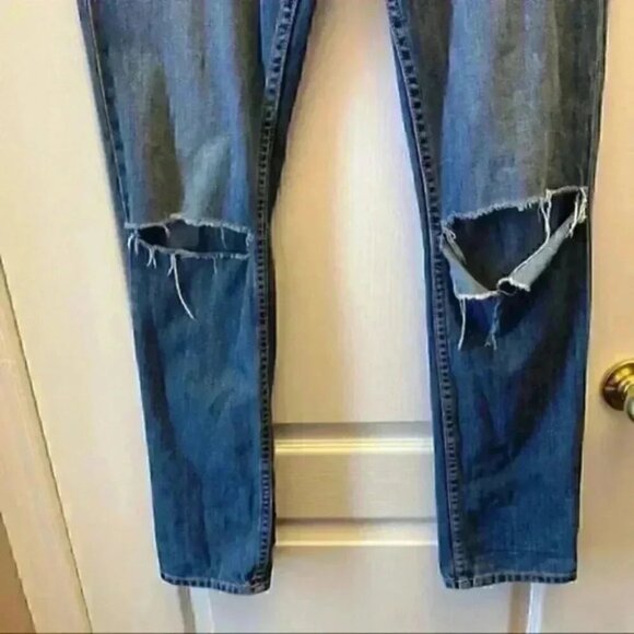 Calvin Klein Men’s Jeans Slim Fit Distressed 100% Cotton Stonewash Blue Size 31 - Picture 6 of 16